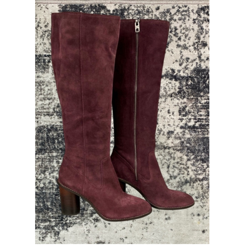 COACH authenticated Ombre Suede Tall Knee High Boots, Size 9 - Picture 3 of 8